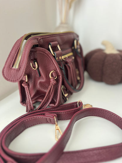 Sac bandoulière burgundy - NAYA