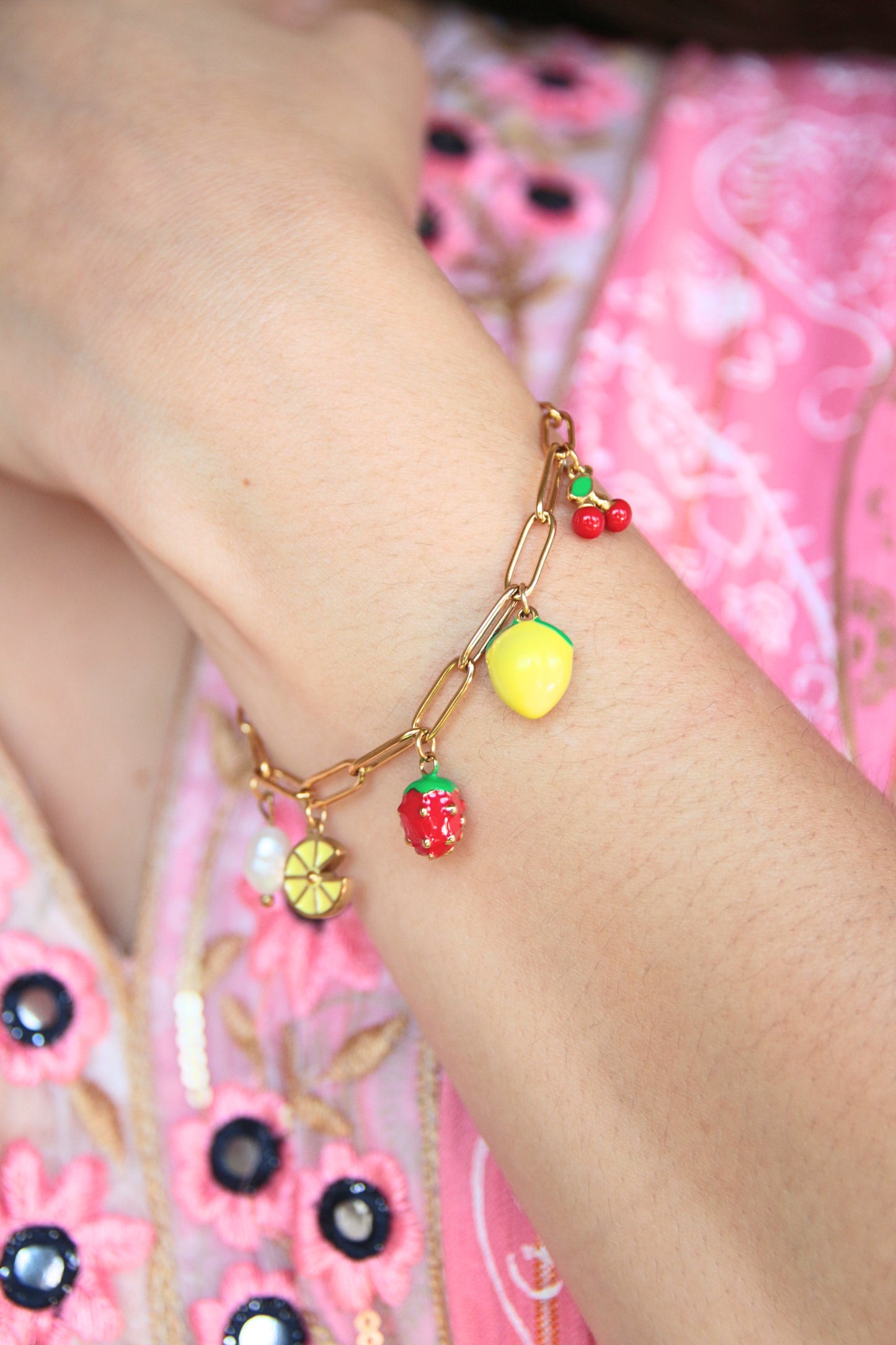 Bracelet breloques fruits - TROPICANA