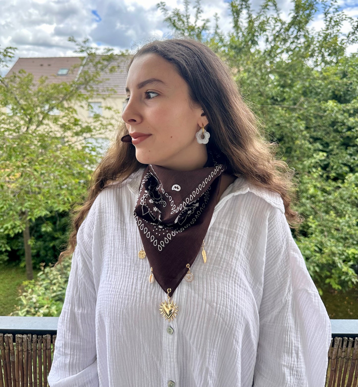 Bandana charms - MARRON