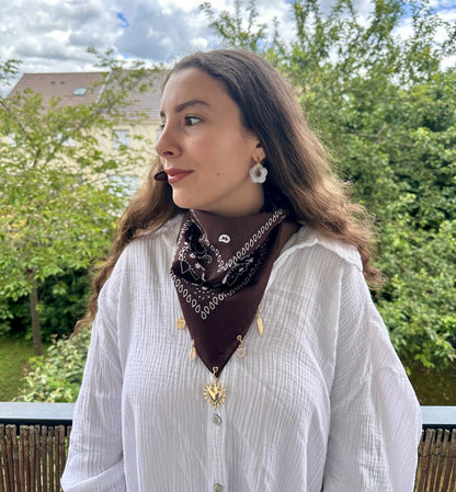 Bandana charms - MARRON