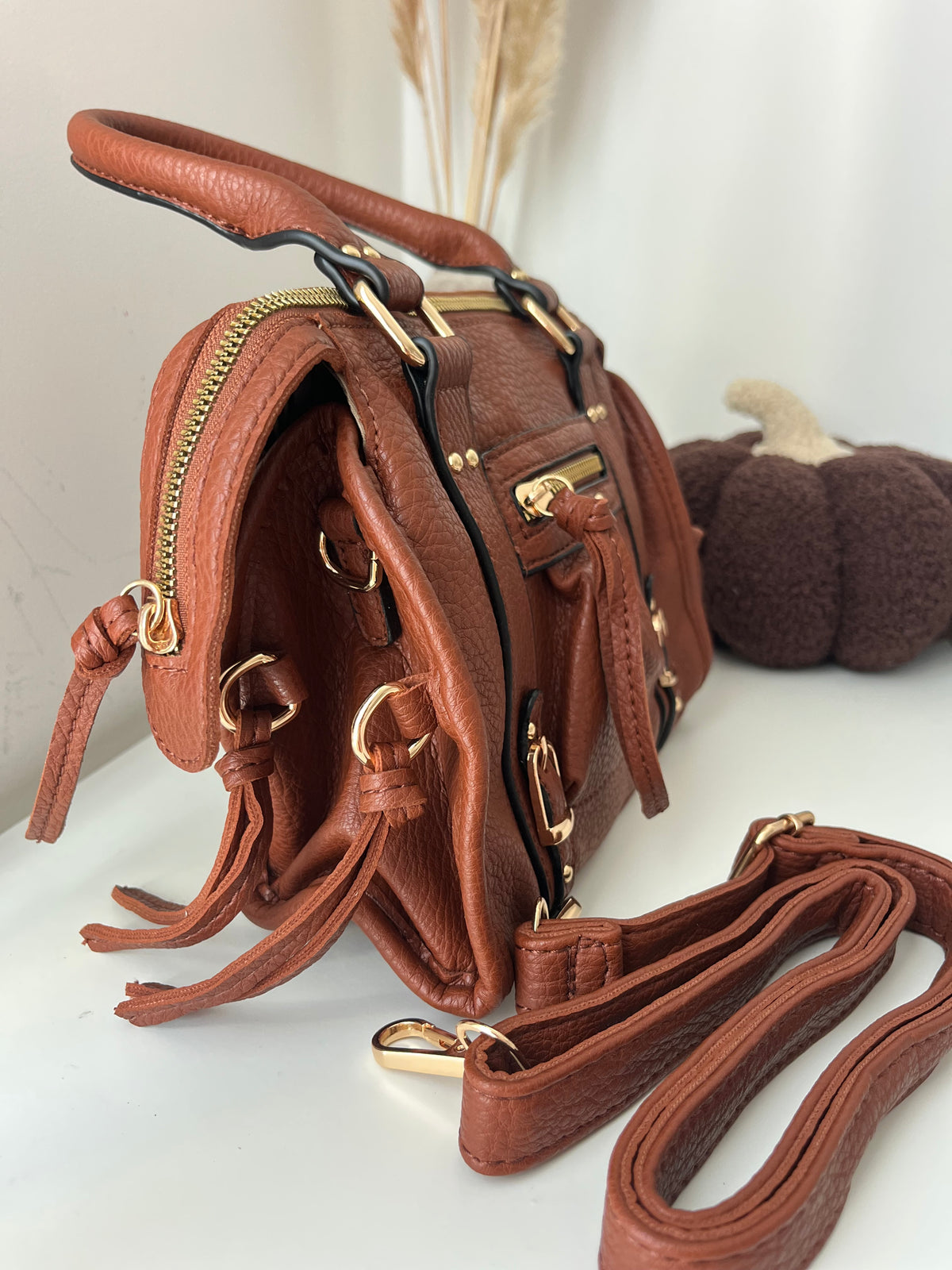 Sac bandoulière camel - NAYA