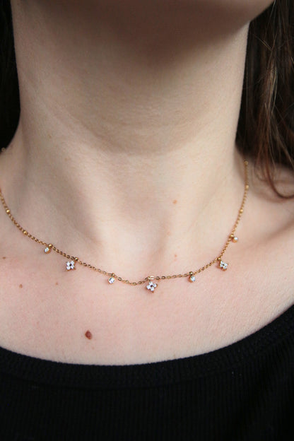 Collier fin strass - MAYA