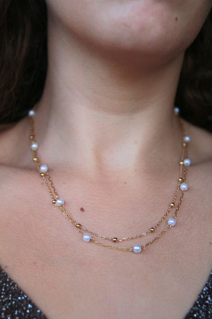 Collier doublé perles - LOLITA