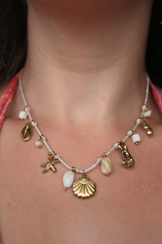 Collier cordon breloques - OHANA