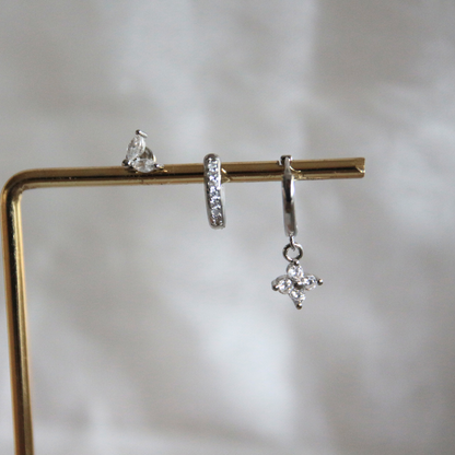 Composition piercings oreille - ARGENTÉ