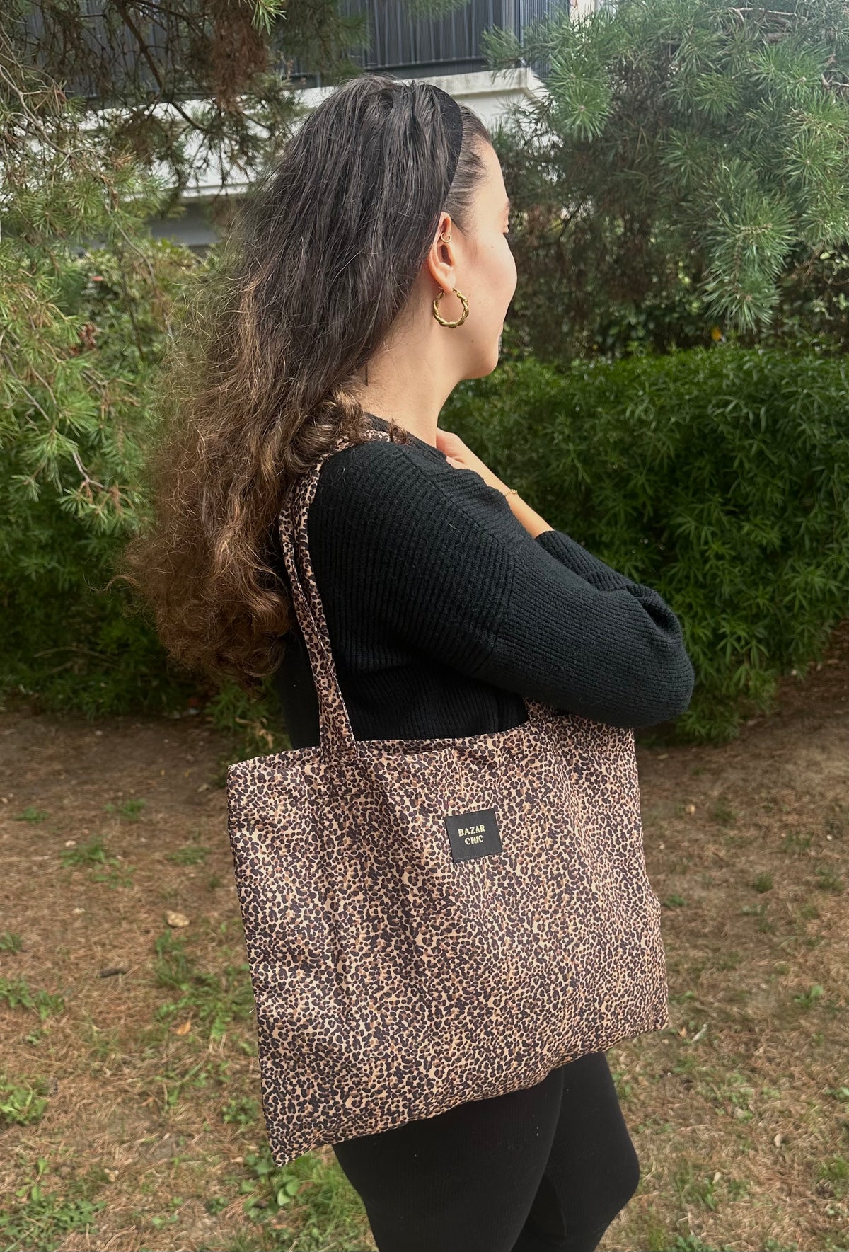 Tote bag léopard - BAZAR CHIC