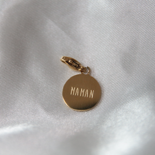Charm médaillon MAMAN