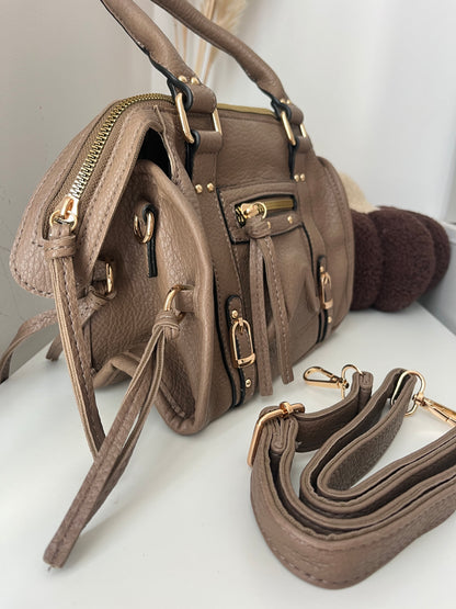 Sac bandoulière taupe - NAYA