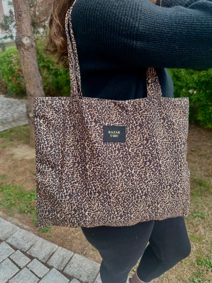 Tote bag léopard - BAZAR CHIC