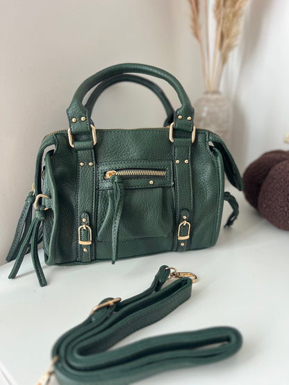 Sac bandoulière vert foncé - NAYA