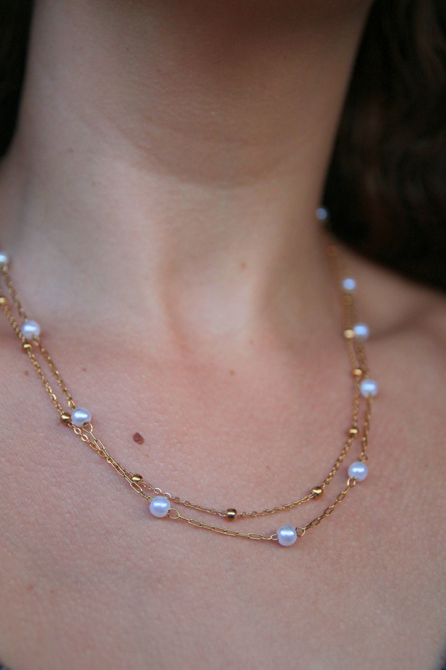 Collier doublé perles - LOLITA
