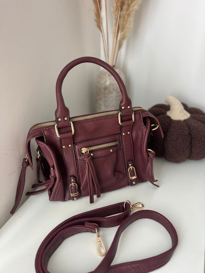 Sac bandoulière burgundy - NAYA