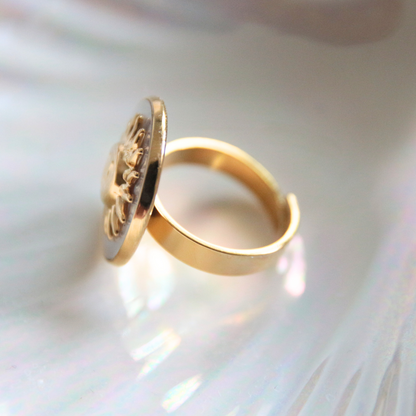 Bague soleil nacre - SUN