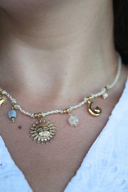 Collier cordon beige - ALOHA