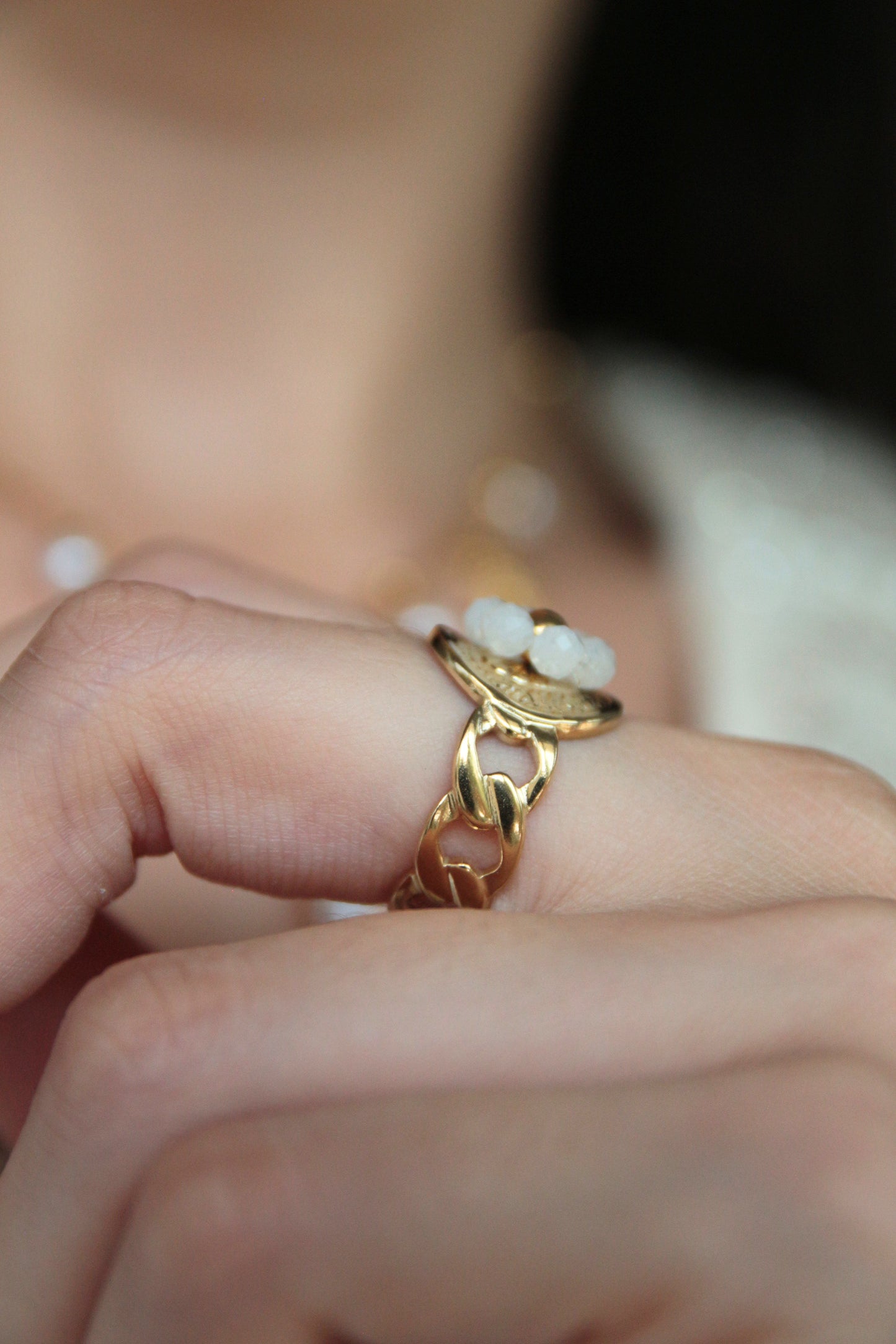 Bague fleur perles - KARA