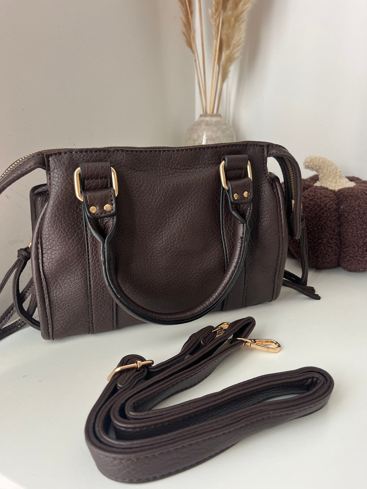 Sac bandoulière chocolat - NAYA