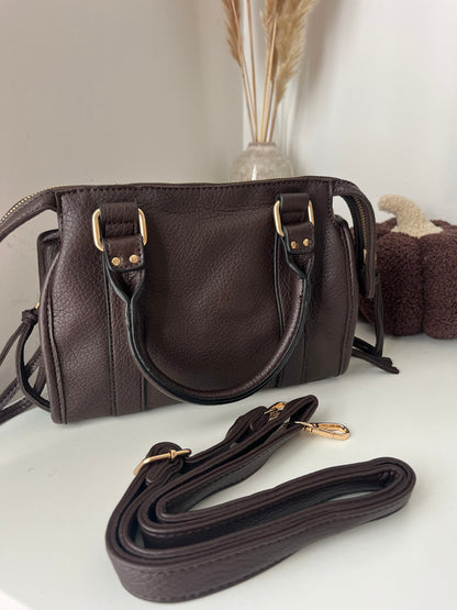 Sac bandoulière chocolat - NAYA