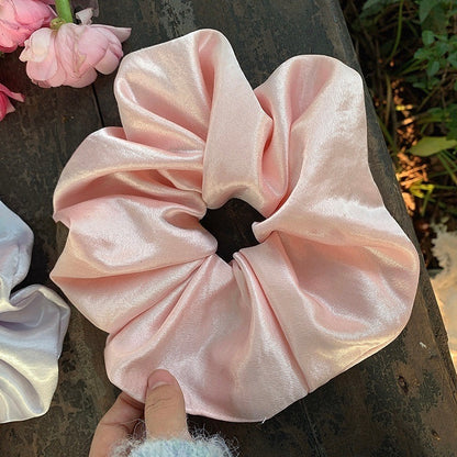 Chouchou satin baby pink XXL
