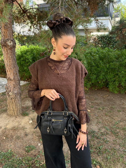 Sac bandoulière noir - NAYA