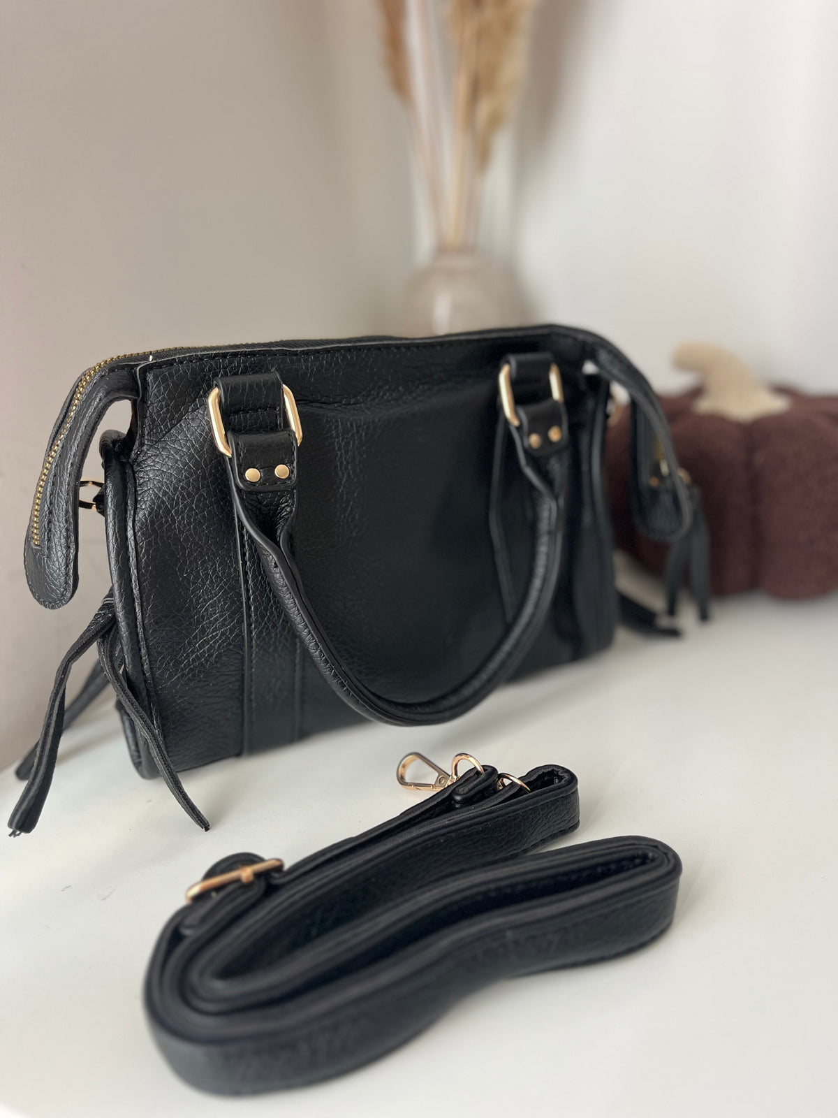 Sac bandoulière noir - NAYA