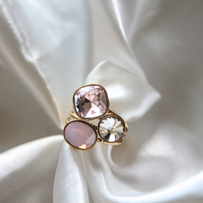 Bague cristaux rose - MALIA