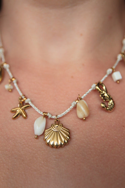 Collier cordon breloques - OHANA