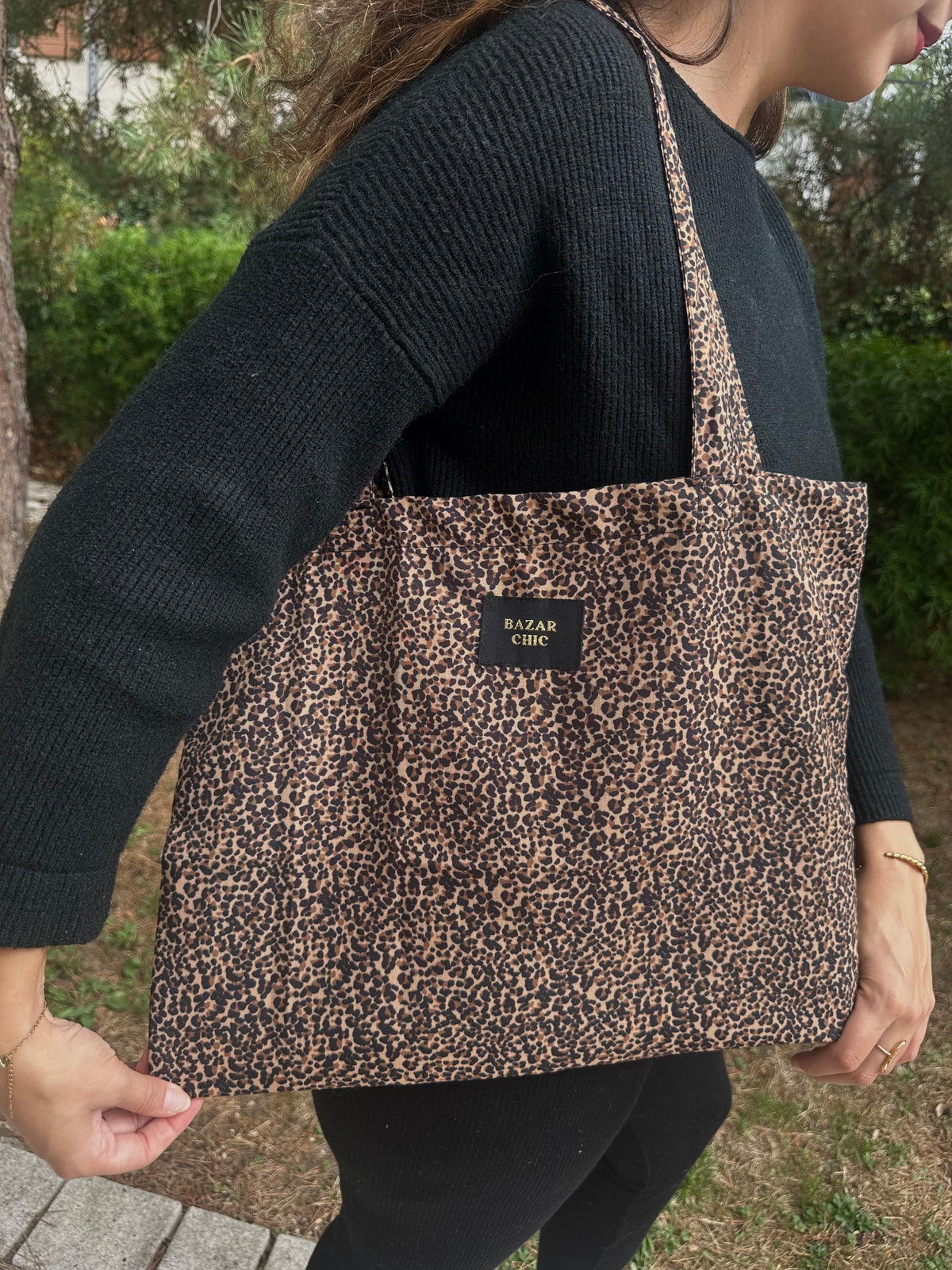 Tote bag léopard - BAZAR CHIC