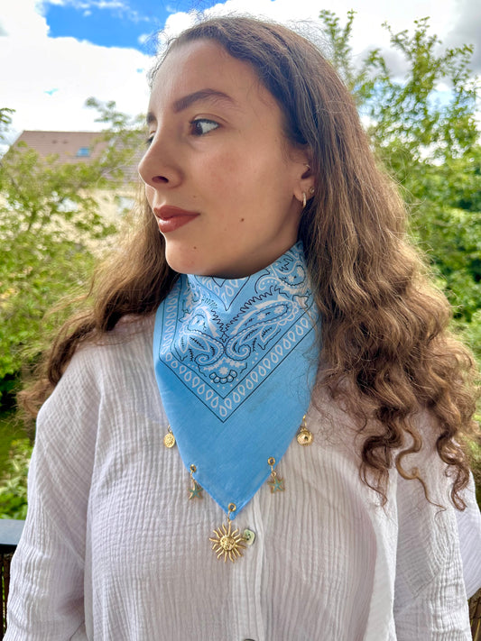 Bandana charms - BLEU
