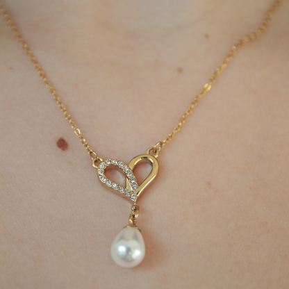 Collier coeur et perle - PERLA