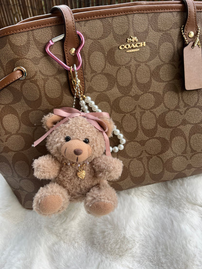 Grigri ours noeud - TEDDY PINK