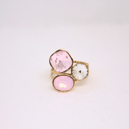 Bague cristaux rose - MALIA