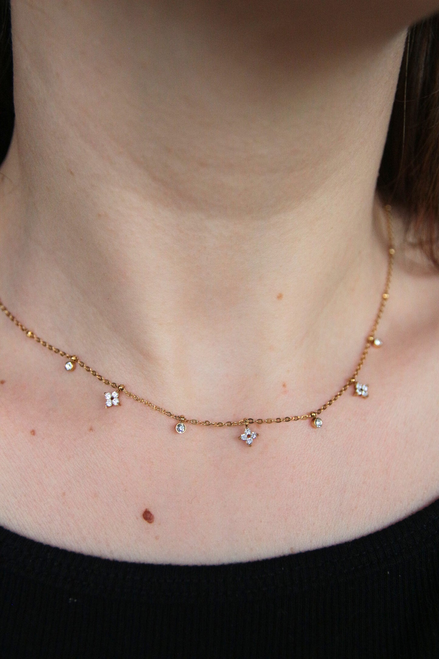 Collier fin strass - MAYA
