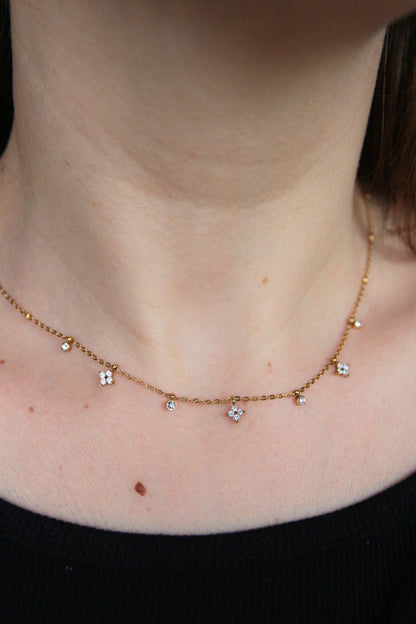 Collier fin strass - MAYA