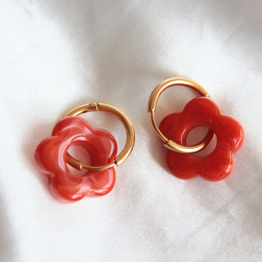 Boucles d'oreilles Terracotta - FLORE