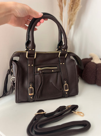 Sac bandoulière chocolat - NAYA