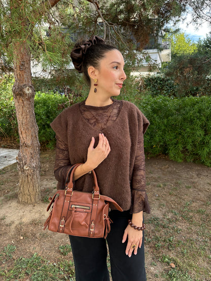 Sac bandoulière camel - NAYA