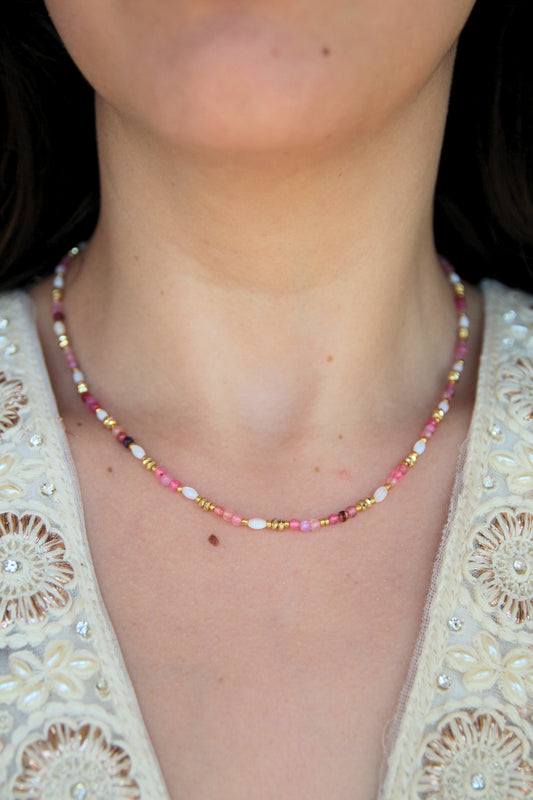 Collier pierres semi-précieuses