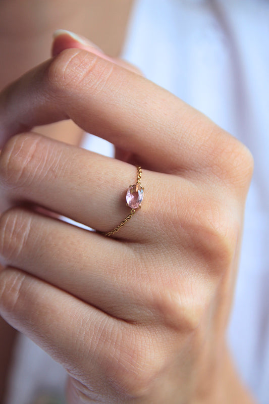 Bague chaîne - ROSE