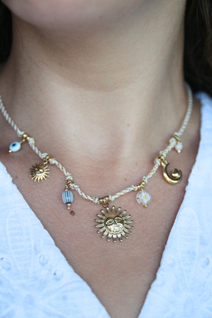 Collier cordon beige - ALOHA
