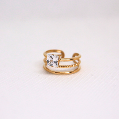 Bague strass carré - MANON