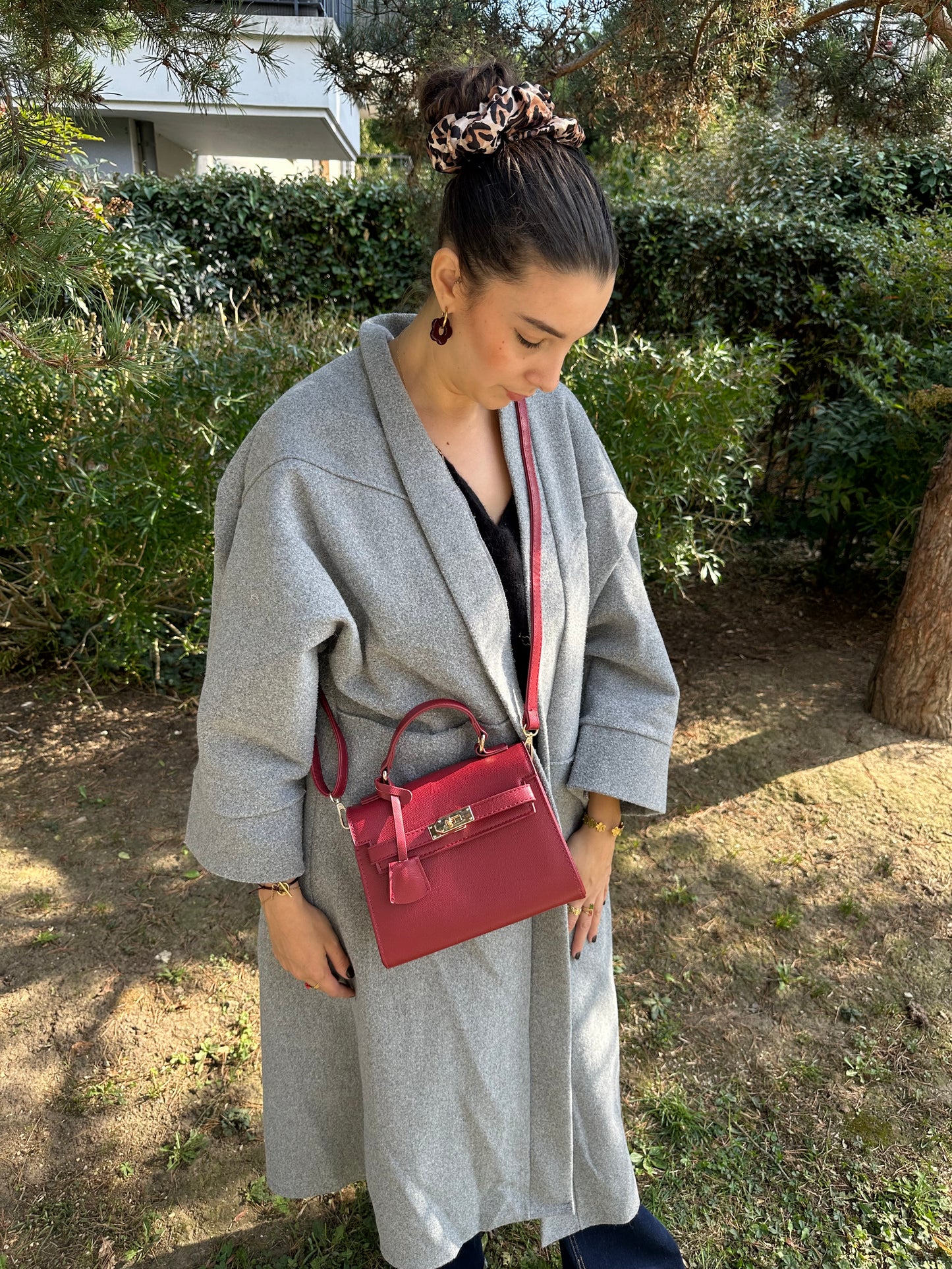 Sac bandoulière classy rouge - HANNA