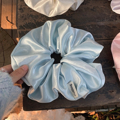 Chouchou satin baby blue XXL