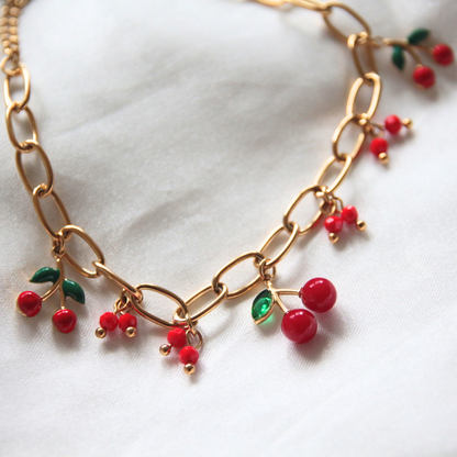 Bracelet breloques cerises - CHERRY