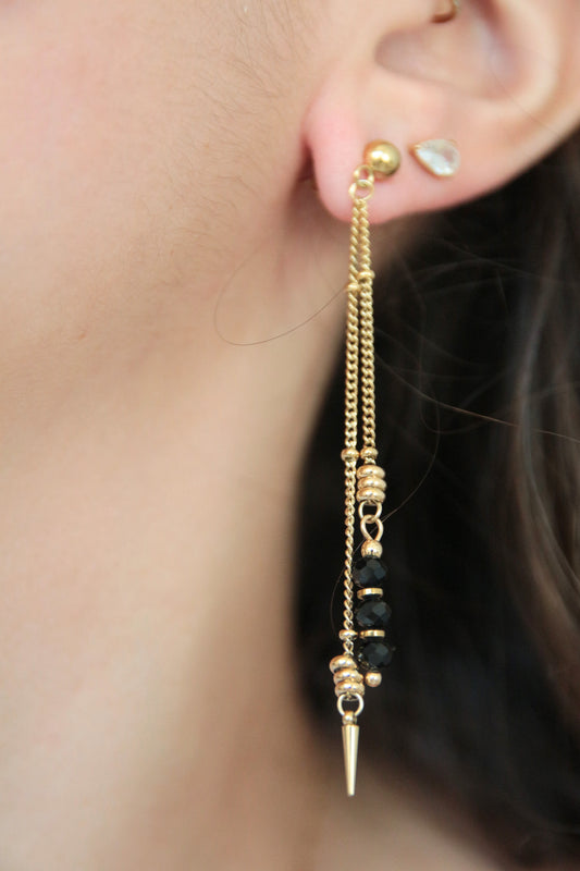 Boucles d'oreilles pendantes perles - ARIA