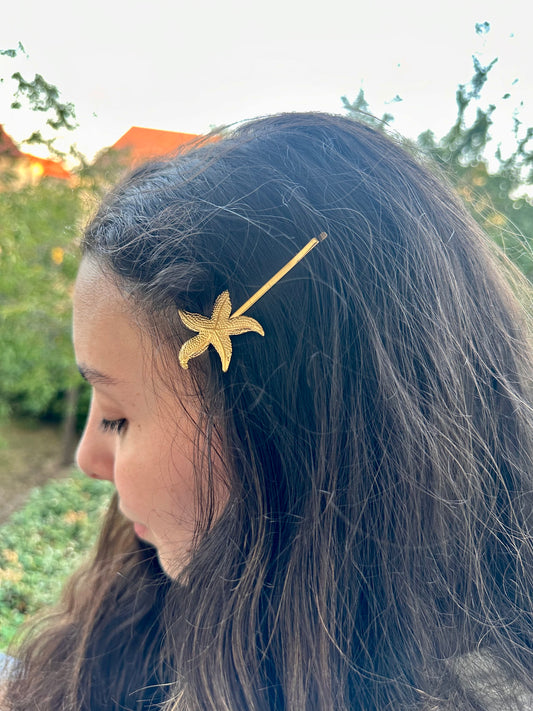 Barrette cheveux étoile de mer
