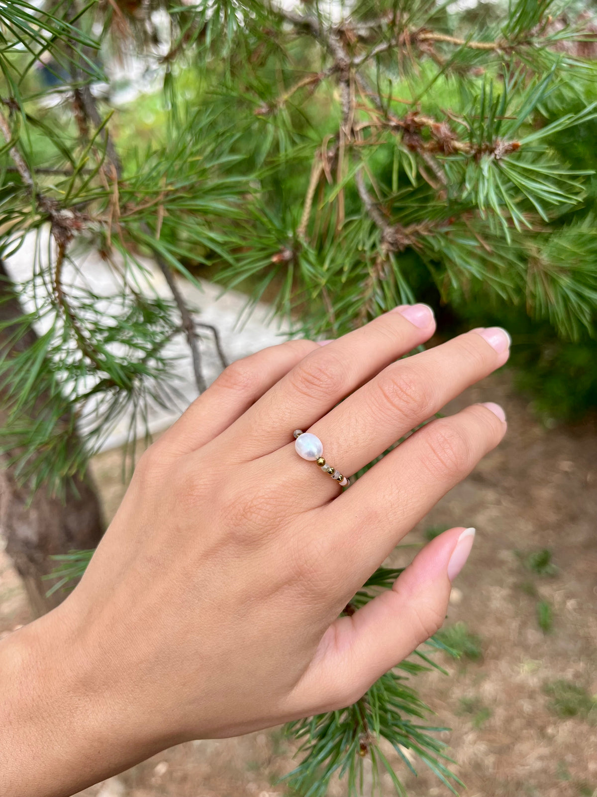 Bague perle d'eau douce - ALMA
