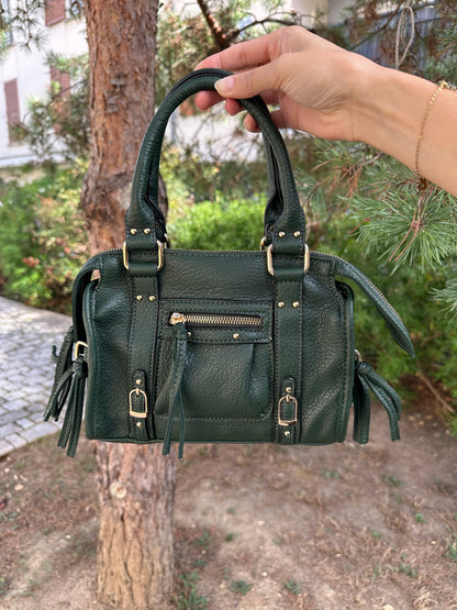 Sac bandoulière vert foncé - NAYA