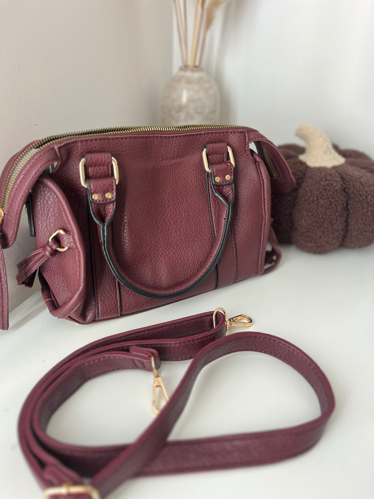 Sac bandoulière burgundy - NAYA