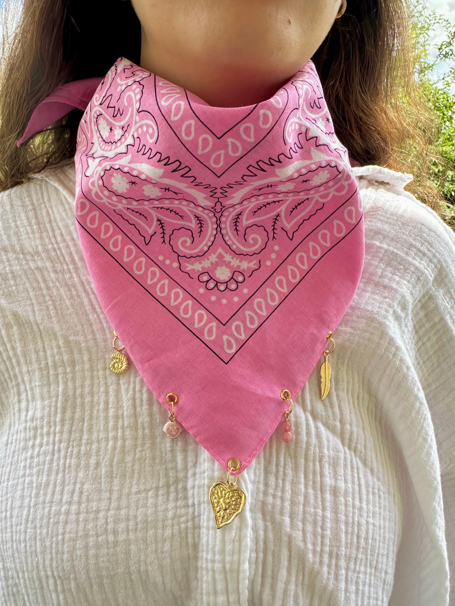 Bandana charms - ROSE