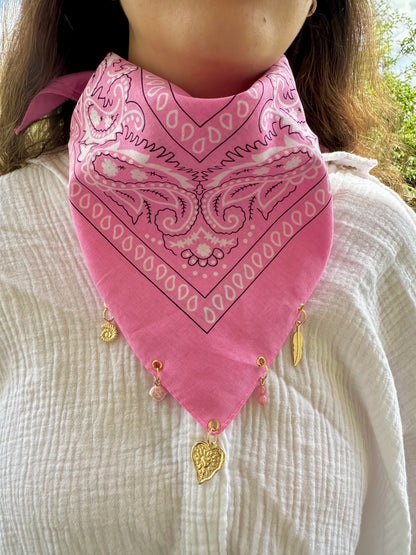 Bandana charms - ROSE